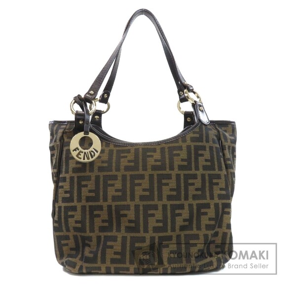Fendi Handbags - Fendi Zucca Canvas Handbag